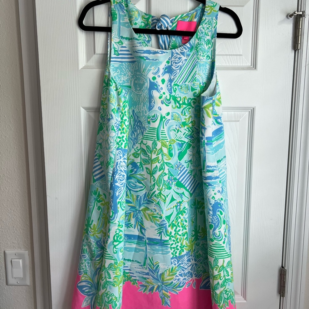 VGUC Lilly Pulitzer Jackie Dress in Blue and Pink